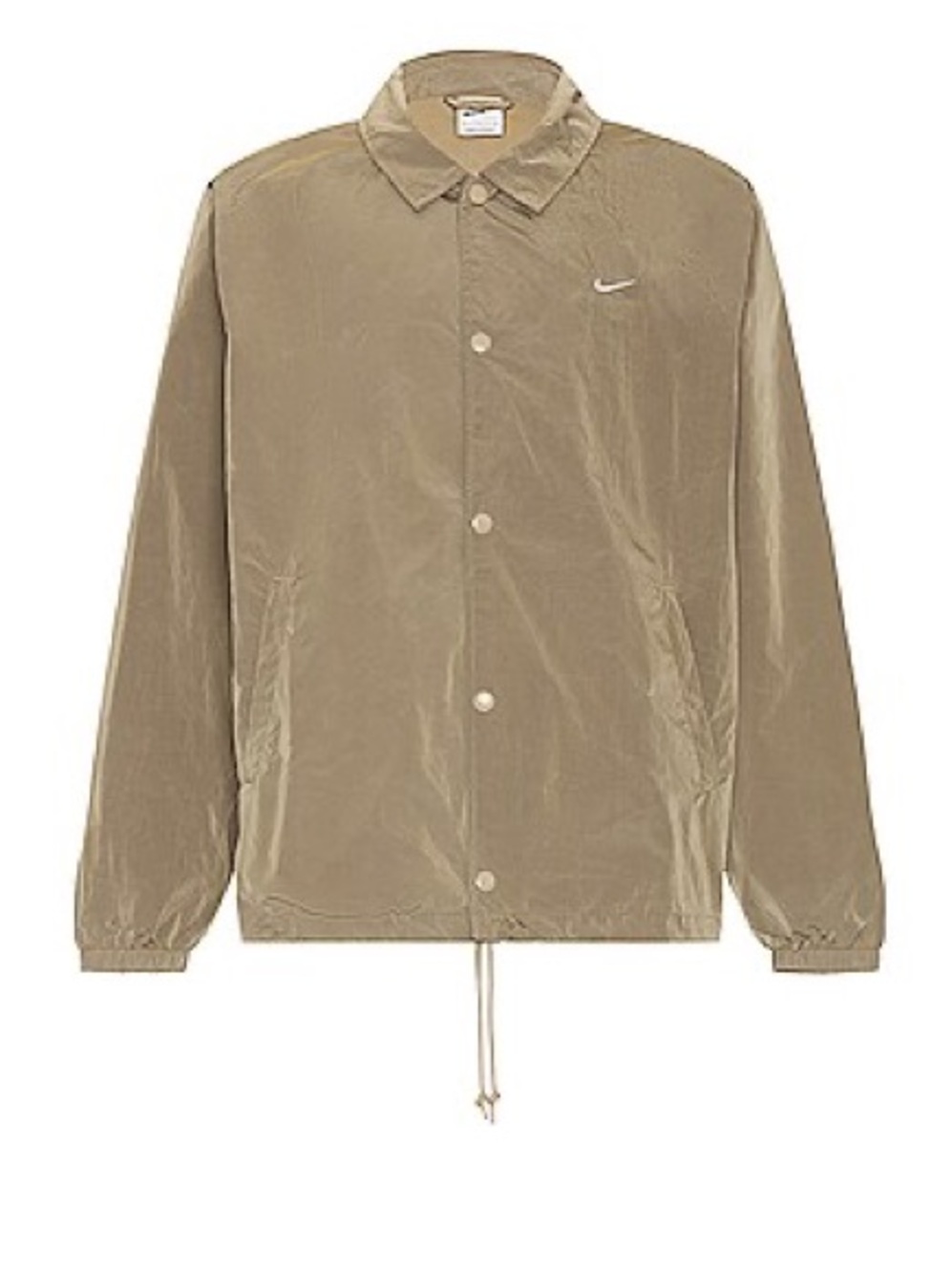 Nike Men's Khaki Windbreaker Coach Jacket